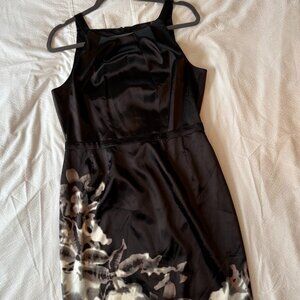 T Tahari Black and White Cocktail Dress